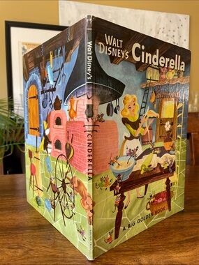 Walt Disney’s Vintage CINDERELLA 1950 Big Golden Book Western Publishing